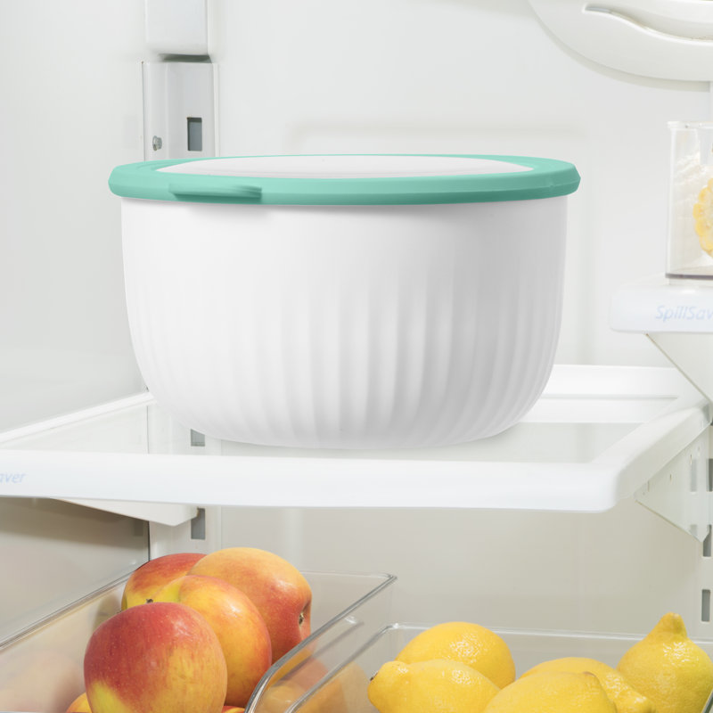 Bol de préparation en plastique Oggi, Gris / Gris foncé, 4 pte