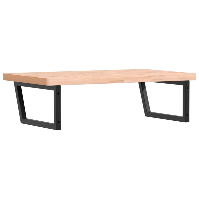 Brocklin 100cm Solid Wood Bathroom Vanity Top, Beech/Black