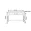 Bureau en bois massif de style français rétro 51,18 po