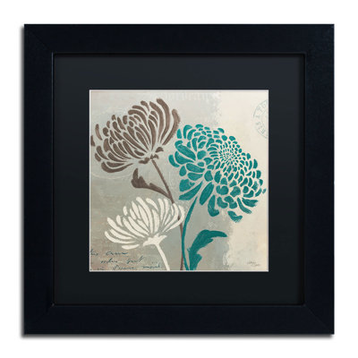 « chrysanthèmes "ii », impression encadrée