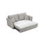 Canapé-lit modulaire en chenille avec rangement et 2 coussins décoratifs