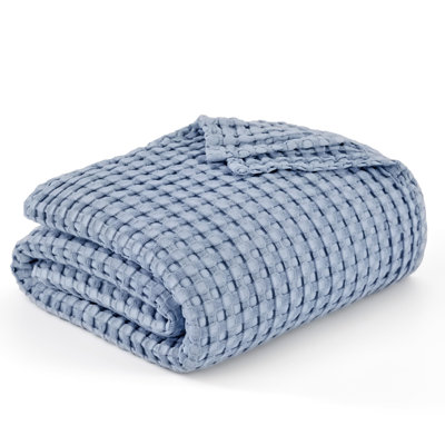 Bedsure 279gsm Cotton & Rayon from Bamboo Waffle Blanket GentleSoft™️