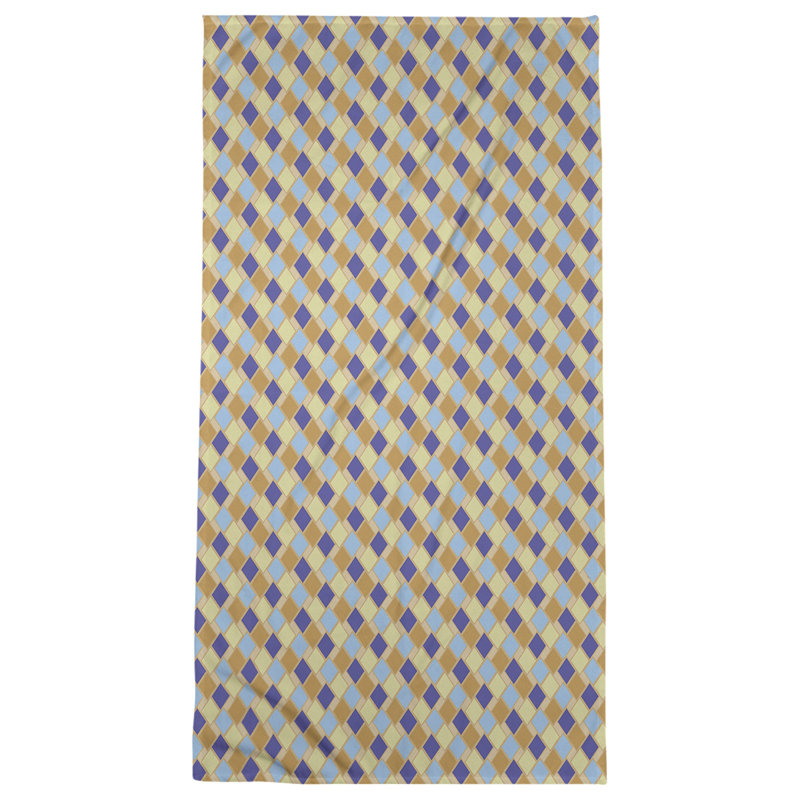 Katelyn Elizabeth Bath Towel, Orange/ Blue
