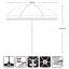 Avent 220cm Market Parasol-1915219541