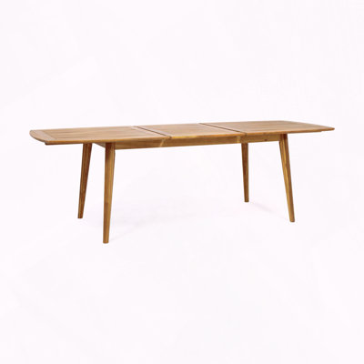 Acacia Wood Teak Expandable Dining Table