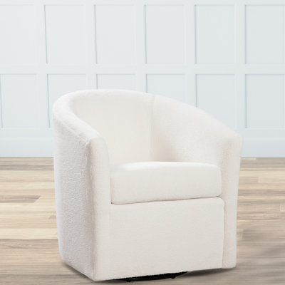 Performance Fabric Swivel Chair - Ultra Soft, 360 Rotation, Easy Maintenance, Frame Accent In Degree Feature, Stain- Fabric, Removable Pillowcase