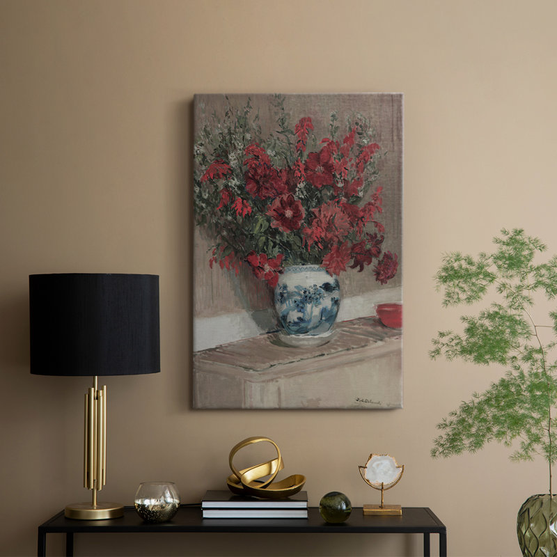 Imprimé floral rétro CCLV III - galerie Cavas sur mesure, H 27 po x l 18 po