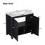 Organisateur de meuble-lavabo 36 po avec lavabo en céramique, ensemble d'armoire de rangement, meuble-lavabo-1701633252