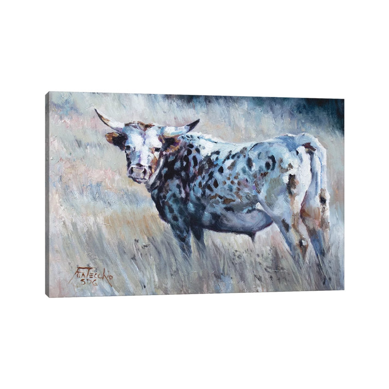 Summer Pastures by Jan Perley - Painting on Canvas, Wrapped Canvas, 45.72cm H x 66.04cm W x 3.81cm D