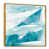 Toile avec cadre flottant or