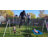 Swing Sets For Backyard With Monkey Bars, Belt Swing, Platform Swing, Climbing Net, Trapeze Bar, Outdoor Playset For Kids