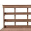Table de jardin d'extérieur avec 2 tiroirs, poste de travail de jardin avec armoire et tablettes ouvertes-1683518235