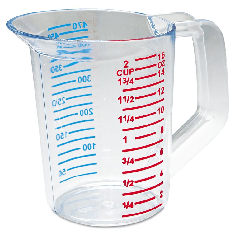 Rubbermaid Commercial Products Plastic Liquid Measuring Cups & Reviews