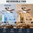 52" 5-Blade Modern Ceiling Fan with Dimmable LED Light, 3CCT, Two Downrods, and Remote Control