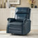 Anouschka 30.5" Wide Swivel Rocking Genuine Leather Manual Recliner