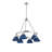 Felda 6 - Light Steel Dimmable Cone Chandelier-99998919-99998924