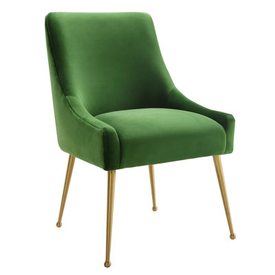 48.3cm H Velvet Upholstered Side Chair