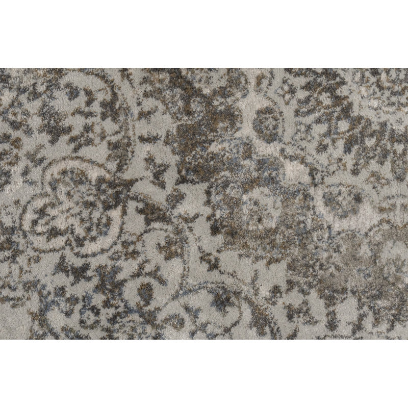 Tapis oriental gris Felda, Tapis de couloir : 2 pi 2 po x 7 pi 7 po