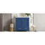 Meuble de salle de bain bleu de 30 po. Meuble-lavabo avec lavabo simple et armoire. Matériau en bois massif. Portes, structure de décoration moderne, extérieur. Lavabo rectangulaire en céramique. 2 1 tiroir. Pour silencieux-73295871