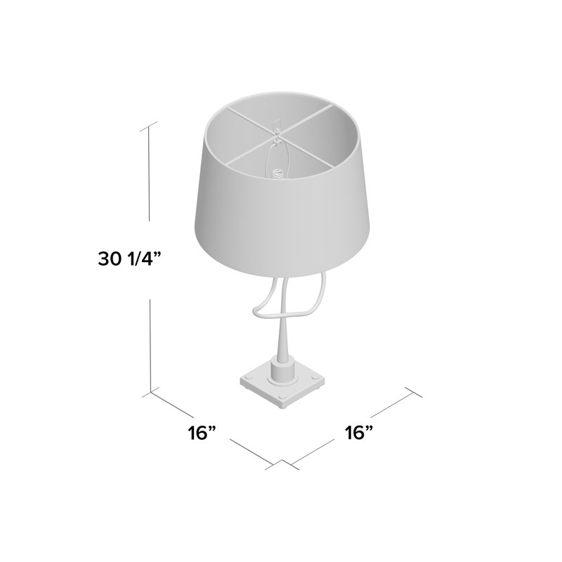 Lampe de table dorée 30,25 "Amby