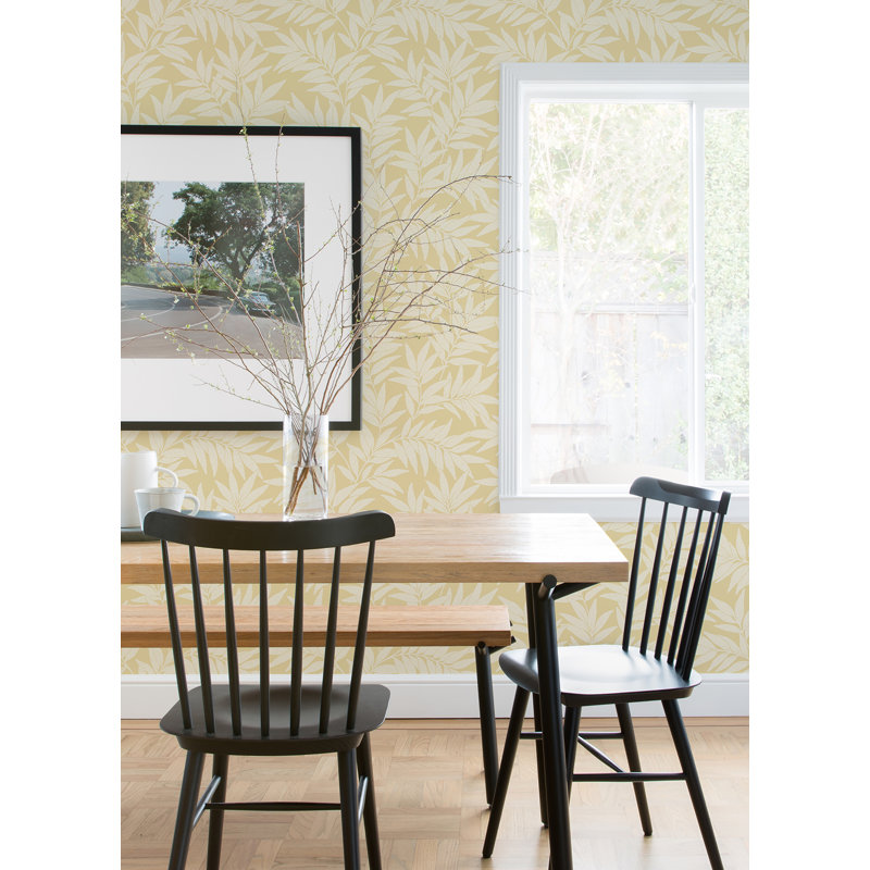 Rouleau de papier peint texturé L 33 pi x l 20,5 po, Jaune