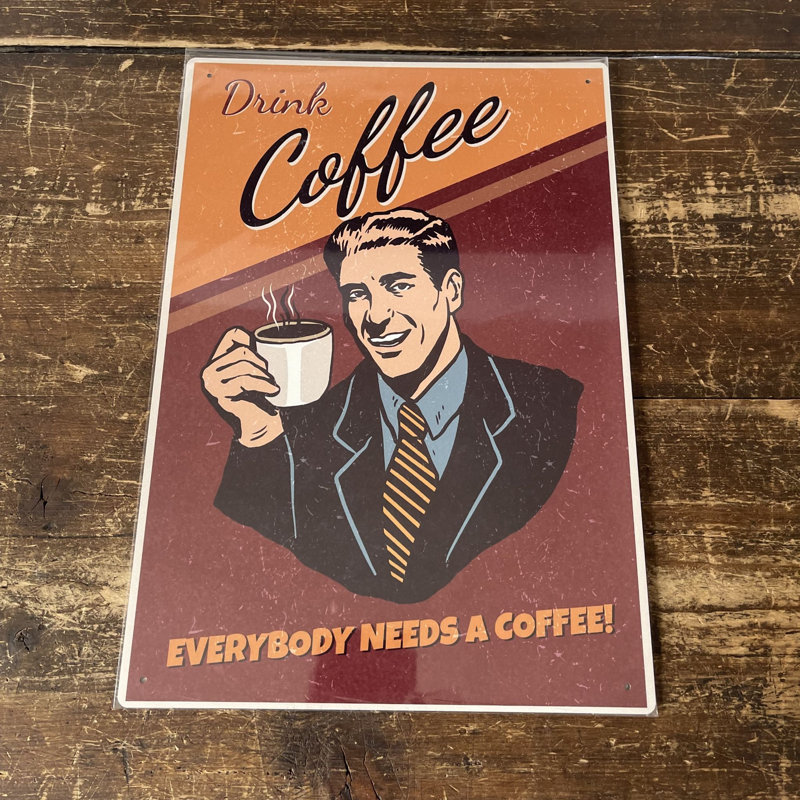 3373 Handmade Food & Beverage Wall Decor on Metal, 60cm H x 40cm W