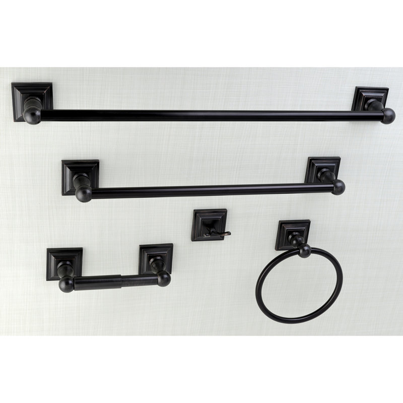 Kingston Brass Serano 5-Piece Bathroom Hardware Set, Oil Rubbed Bronze