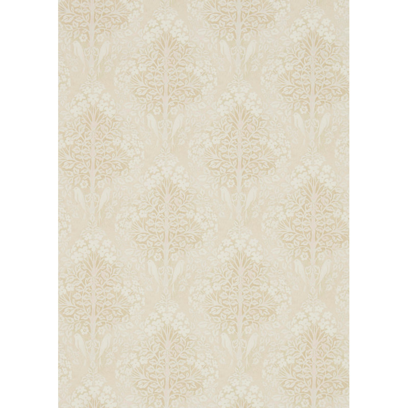 Lerena 10.05m x 68.6cm Matte Wallpaper Roll, Cream