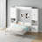 Murphy Bed With Storage Cabinet Shelves, Queen Wall Bed And USB Port-190851929