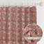 Fabdivine Handmade Block Print 100% Blackout Floral Pattern Curtains Soft Boho Pleated Pinch Drapes for Home, Office, Living or Bedroom, Kitchen Pink and Blue, 6 Kamal-257849831