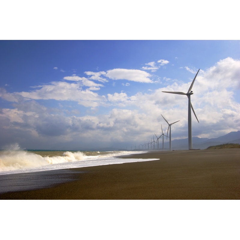 Bangui Windmills by Cream777 - Wrapped Canvas Print, 30cm H x 46cm W