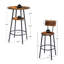 Ensemble de table bistro et chaises bistro, 2 pièces, table de bar et chaises 3 pièces, petite table de salle à manger ronde à 2 niveaux
