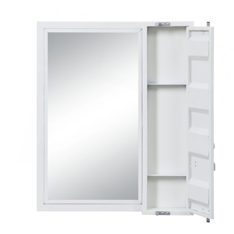 Miroir de salle de bain de style industriel, White
