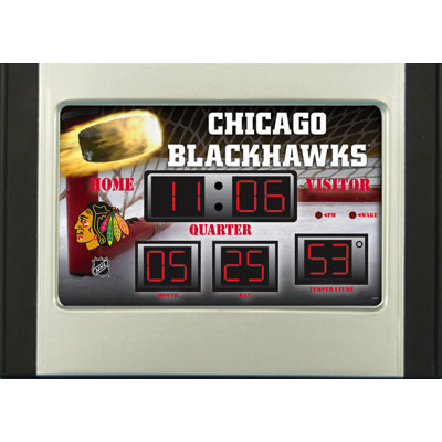 NHL Traditional Tabletop Clock with Alarm