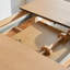 Extendable Solid Wood Base Dining Table-838390465