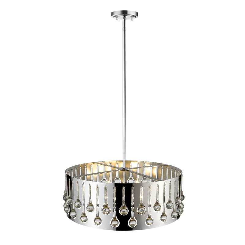 Lustre tambour unique 6 lumières