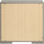 Table de chevet 2 tiroirs Pierce Gray