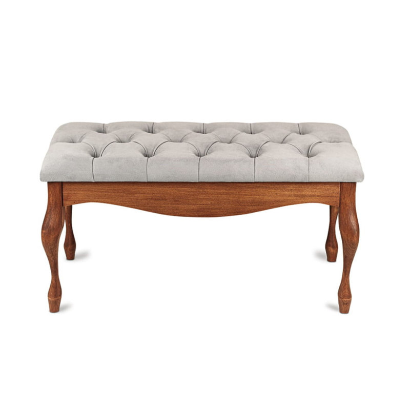 Velvet Upholstered Bench, 40cm H x 120cm W x 40cm D