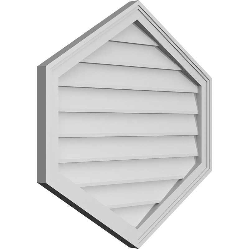 Ventilé vertical à pignon vertical 7/12 po, H 1,5 po x l 30 po x L 30 po