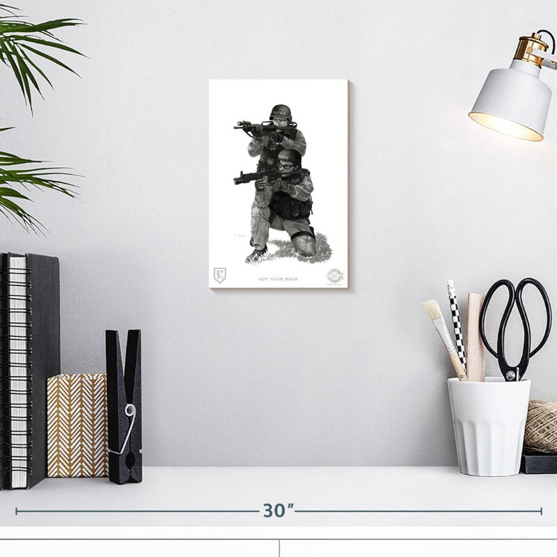 Got Your Back, 12" H x 8" W