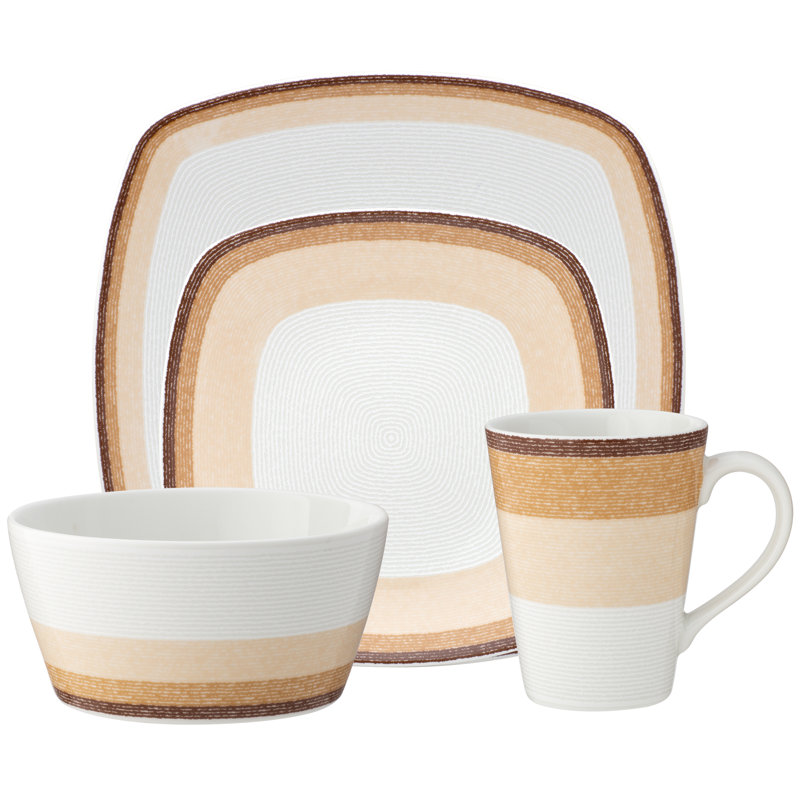 Couvert individuel 4 pièces Noritake Colorscapes Layers, Désert