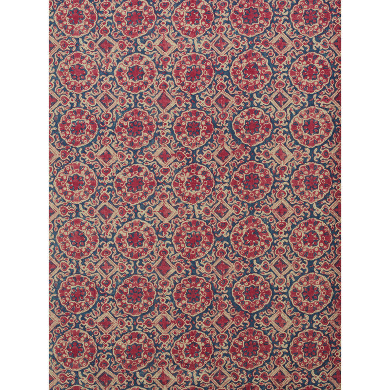 The Westbrook Ashcombe Fabric, Red/Blue