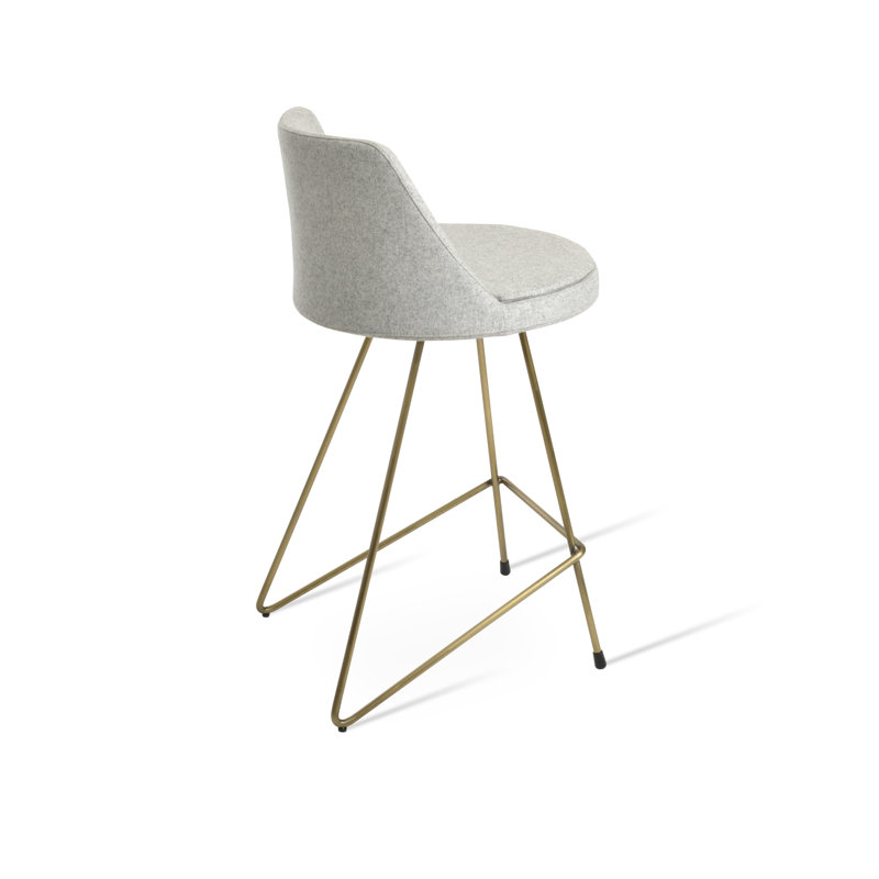 Martini Cattelan Stool, Silver Wool