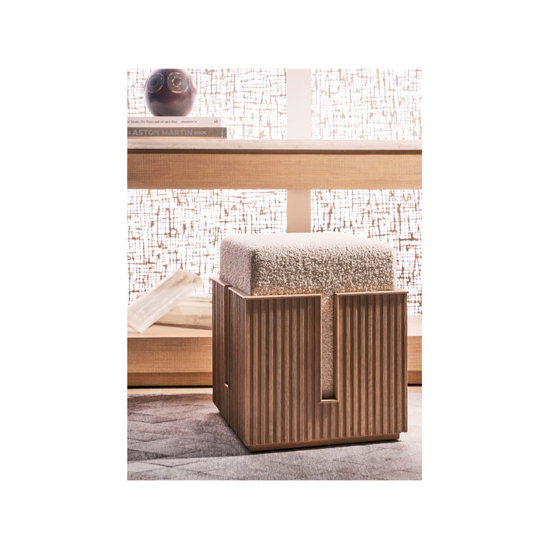 Avaline Carmen Accent Stool, Skylark