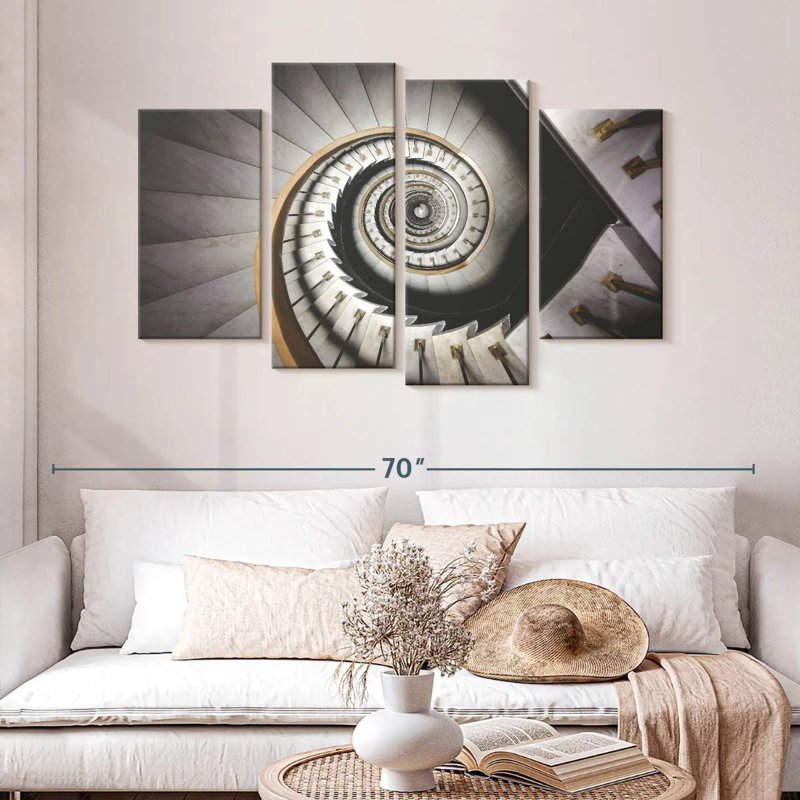 Escalier en spirale Lilie Infinite, H 32 po x l 52 po