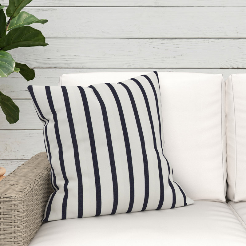 Coussin intérieur / extérieur Lani Sunbrella®, Rayure Lido