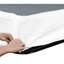 Grand matelas texturé recouvert de tissu texturé - structure en métal noir 12 lattes de soutien Capacité de 700 lb Assemblage facile Base de 8,5 po avec hauteur-1577493467