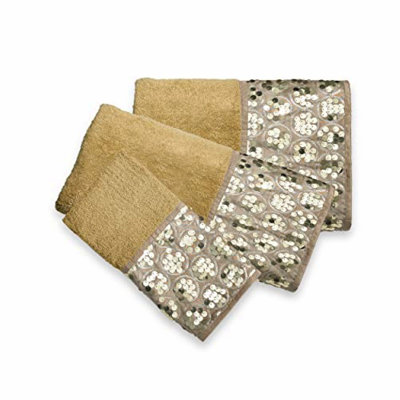 LuxWeave 3-Piece Champagne Towel Set - Premium Softness & Absorbency