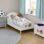 Kids White Toddler Bed – Football