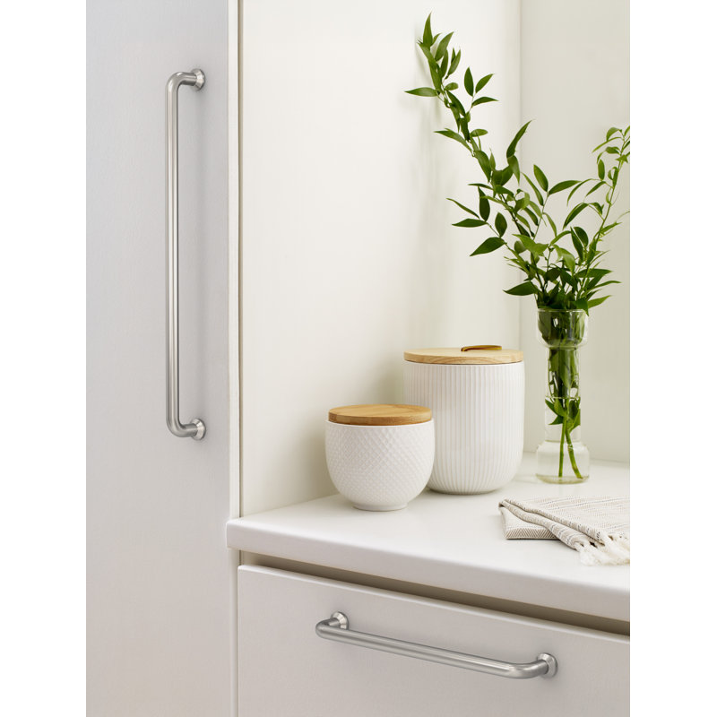 Amerock Factor Drawer Pull, 18", Satin Nickel